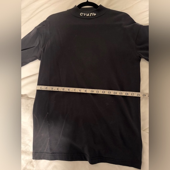 Heron Preston “Style” Black Long Sleeve Turtle Neck Tee - Picture 15 of 16